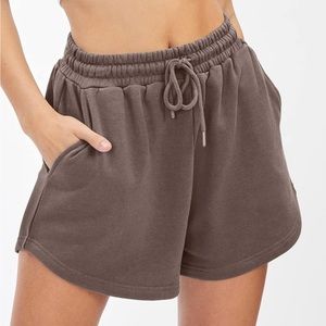 Brown sweat shorts